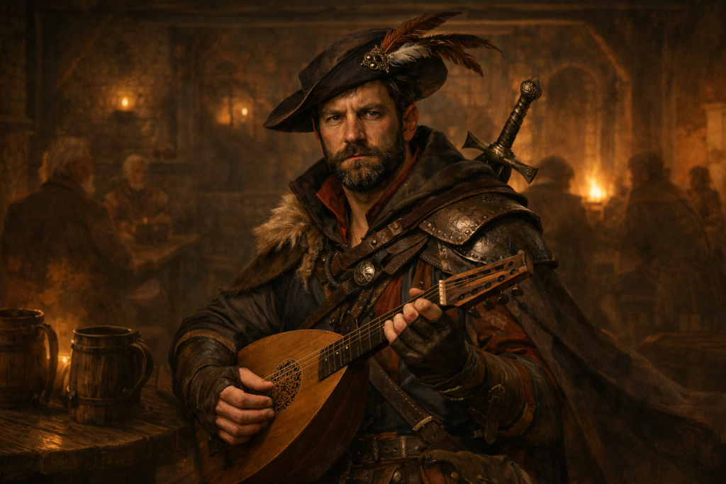 Lecture noétique barde guerrier taverne