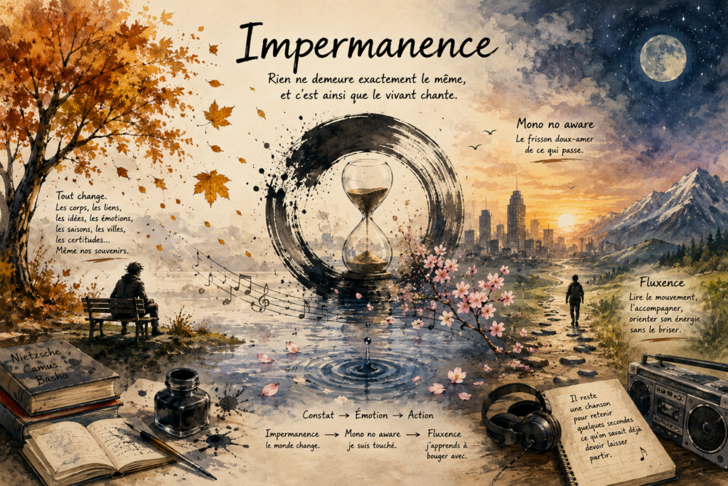 Impermanence : le vivant change entre mono no aware et fluxence