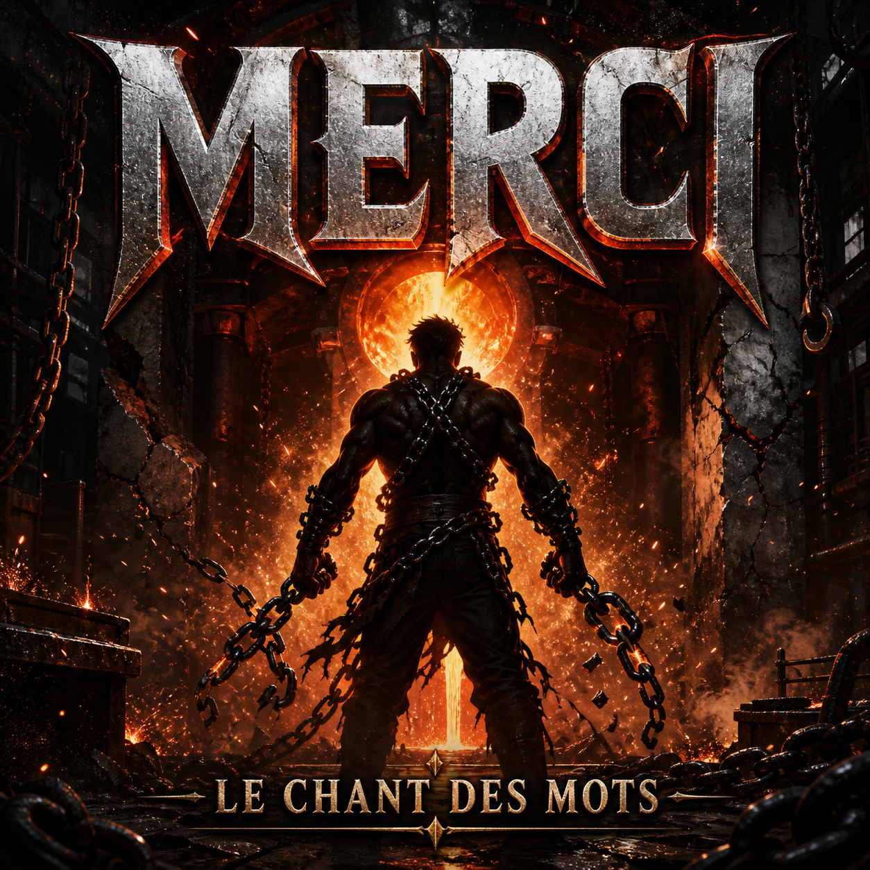 Pochette de la chanson Merci par Le Chant des Mots