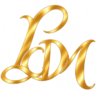 Le Chant des Mots — logo LCDM doré